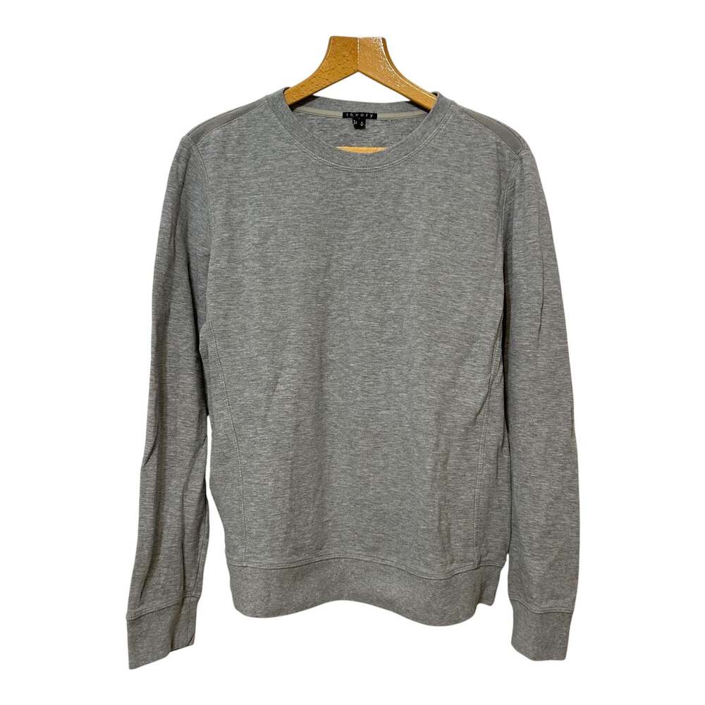 Theory Mens Gray Jens Indicative Crewneck Sweatshirt Size M